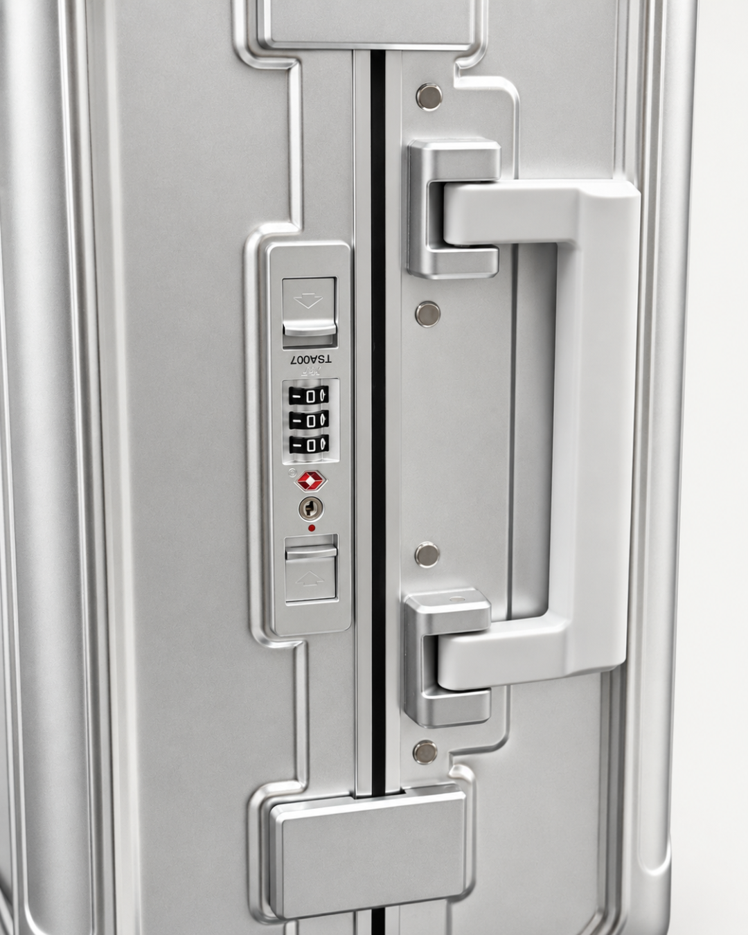 TSA lock, flush in the frame