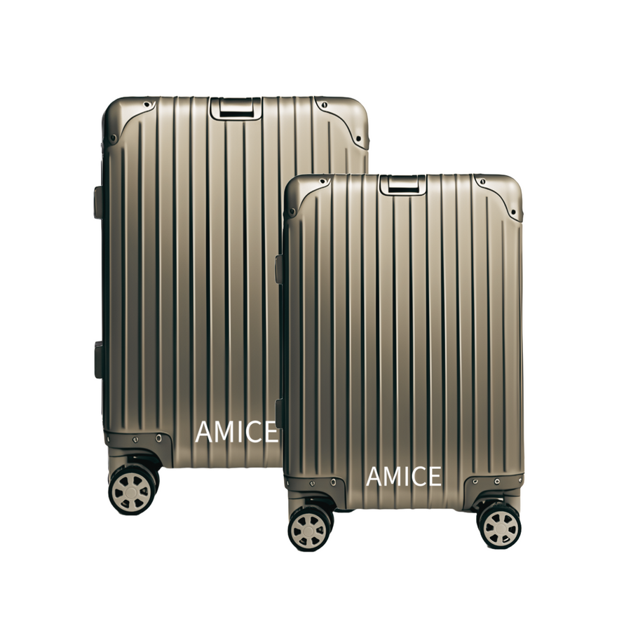 AMICE GENÈVE ALUMINIUM REISKOFFER MIX SET