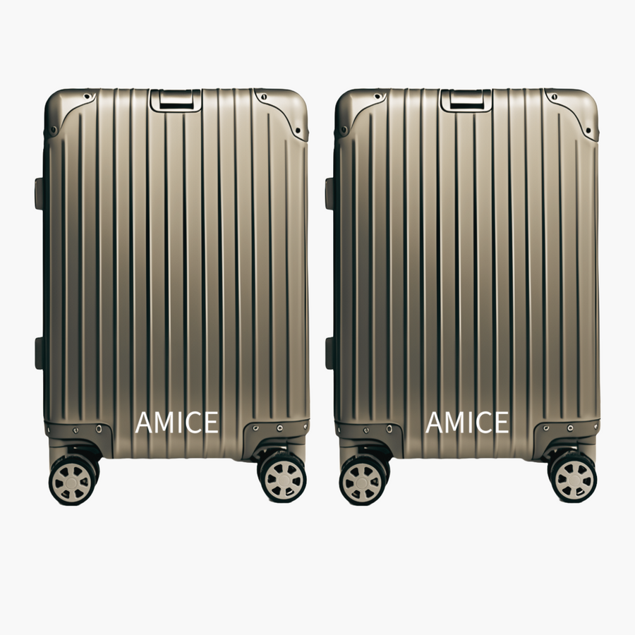 AMICE GENÈVE ALUMINIUM REISKOFFER DUO SET