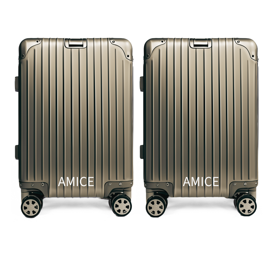 AMICE GENÈVE ALUMINIUM REISKOFFER DUO SET
