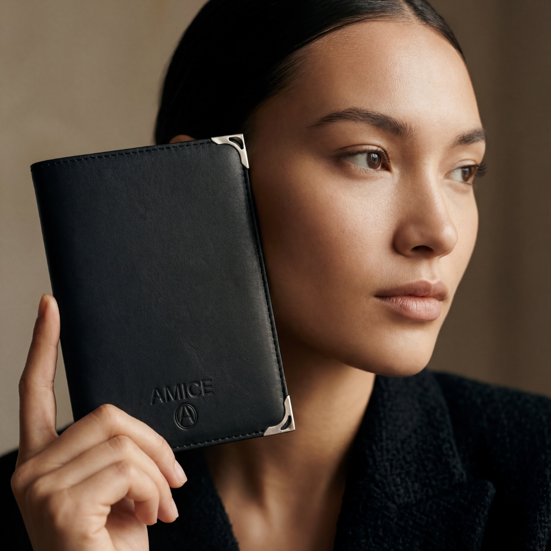Wallet, boarding pass and passport in one