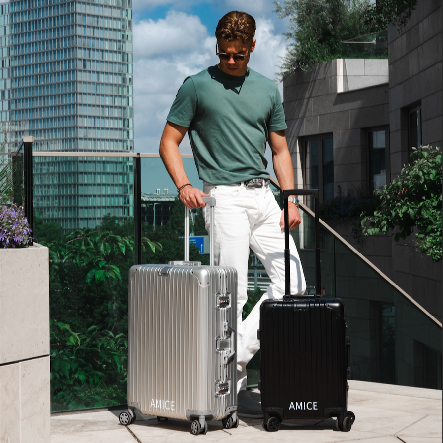 AMICE GENÈVE ALUMINIUM REISKOFFER DUO SET