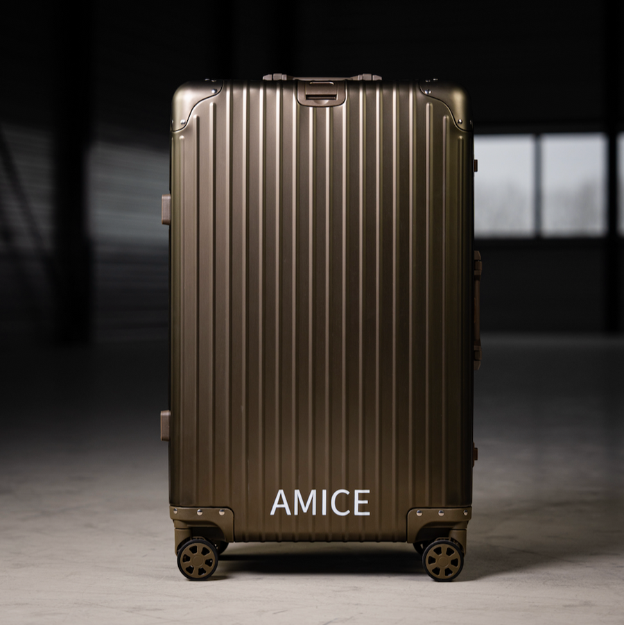 AMICE GENÈVE ALUMINIUM REISKOFFER CHAMPAGNE