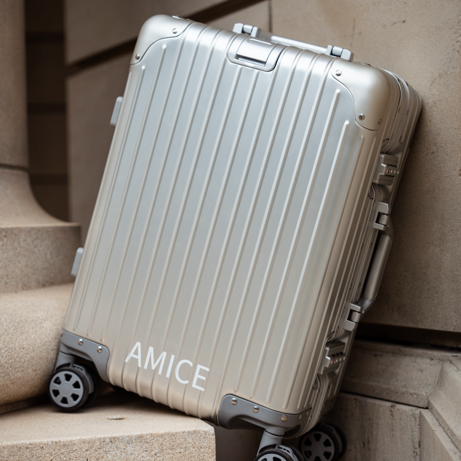 AMICE GENÈVE ALUMINIUM REISKOFFER ZILVER